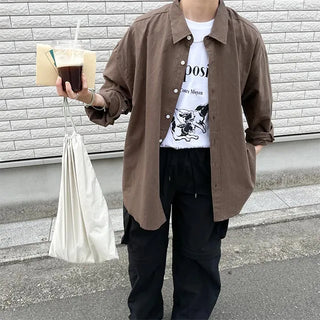 overfit cotton color shirts