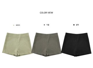 Knitwear Ribbed Shorts - 3 colors