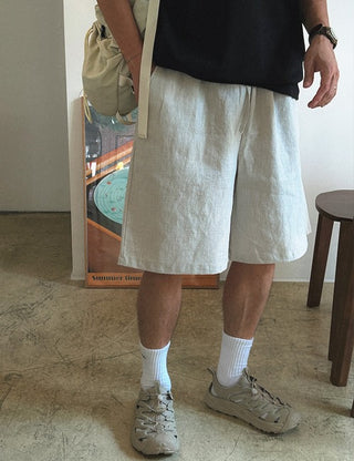 Britain Linen Bermuda Shorts (5 colors)