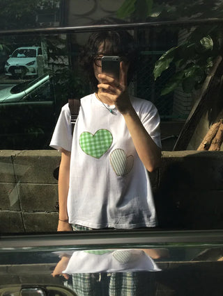 Heart Oversized Short-Sleeve T-Shirt