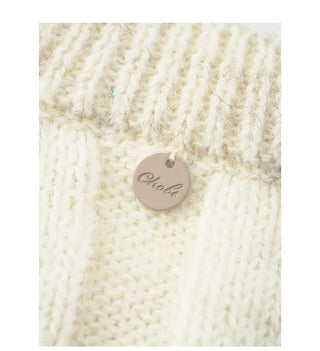(3 colors) Oversized Cable Round Knit