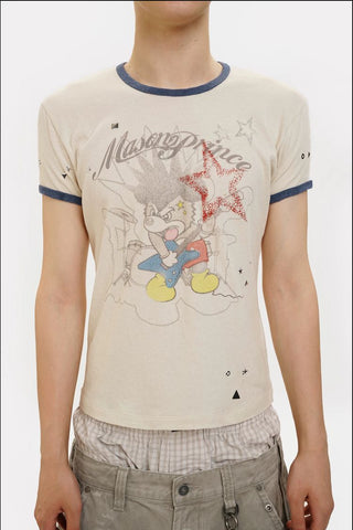 [MASONPRINCE] Rockin' Graffiti Print Tee
