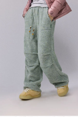[Monterest] Sherpa Fleece Beaded Drawstring Pants