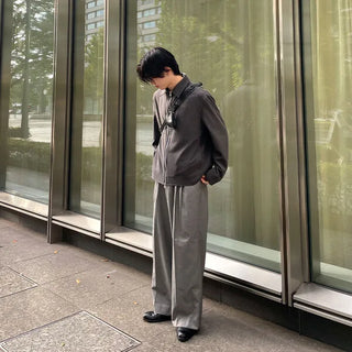 Basic color blouson