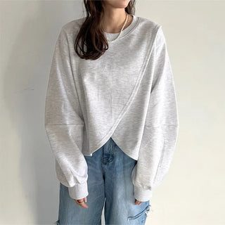 Slit sweatshirt