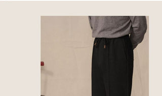 [CULTUM] Knit Drawstring Straight Pants