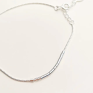 circle silver bracelet