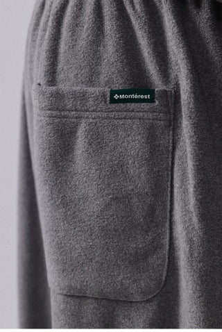 [Monterest] Fleece Wide Leg Drawstring Pants