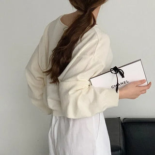 Boat neck knit top