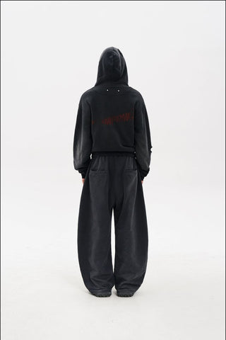 [MASONPRINCE] Double-layer Loose Sweatshirt Set