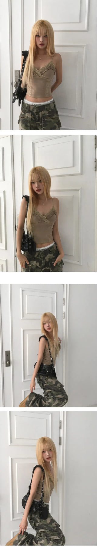 Military Camo Cargo Semi-Wide Pants - 3 Colors