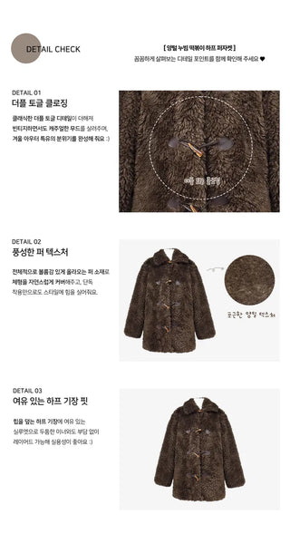 Half Tteokbokki Duffle Coat - 2 colors