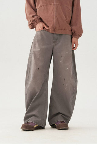 [Monterest] Washed Double Pleat Wide Pants