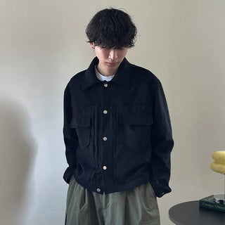 Pocket suede jacket