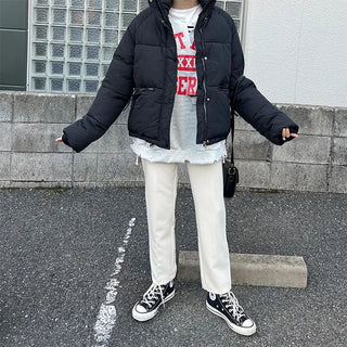 Straight slim slacks