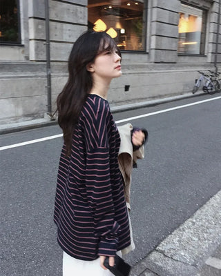 Oversized striped T-shirt