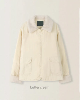 Teddy Bear Boa Collar Down Jacket