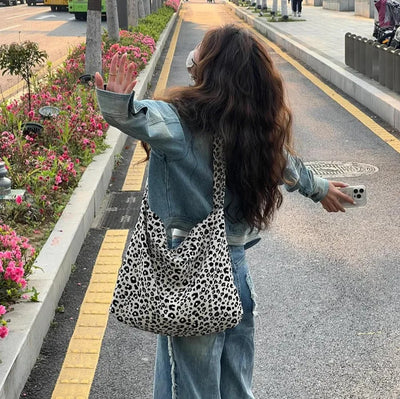 Daily Leopard Shoulder Bag/Tote Bag