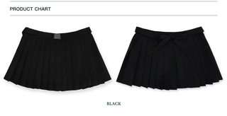 [moromoro2] Pleated Mini Skirt