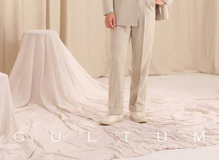 [CULTUM] Wool Blend Peak Lapel Suit Set