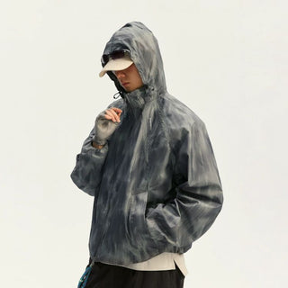[Monterest] Water-Resistant Camo Print Hooded Jacket