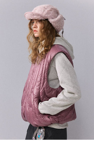 [Monterest] Irregular Quilted Down Vest