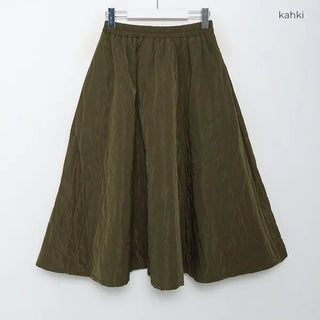 Quilted long skirt