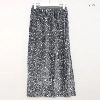 Sequined long skirt