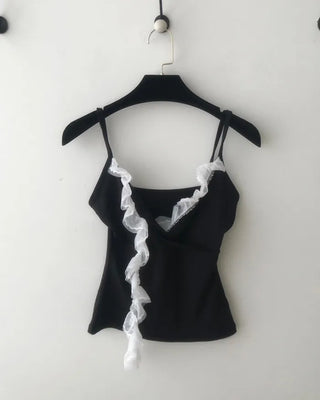 wrap lace sleeveless (3color)