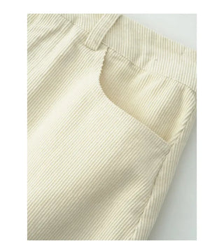 (2 colors) [Lined] High-waisted corduroy mini skirt