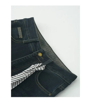 Waist scarf denim pants