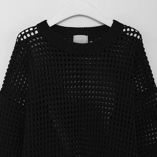 we mesh warmer round knit