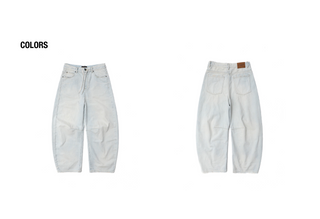 [MASONPRINCE] Drawstring Curved Denim Pants