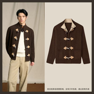 [CULTUM] Merino Wool Ivy Style Toggle Cardigan