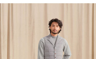[CULTUM] Tailored Down Vest with Notch Lapel