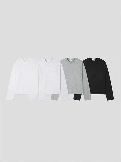 Soda Washed Semi-Crop Long Sleeve T-shirt