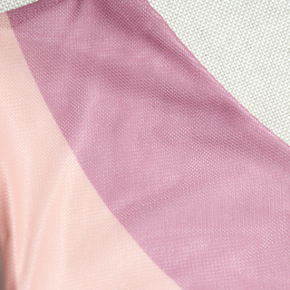 Irregular one shoulder mesh gradient maxi skirt set