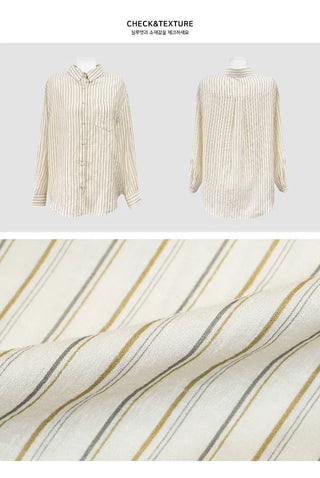 Hitch Stripe Semi-Over Shirt - 2 Colors