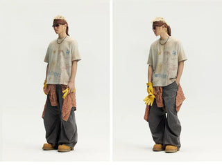 [Monterest] Washed Horse Sketch Print Tee