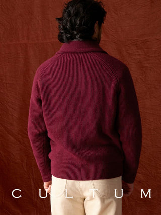 [CULTUM] Wool Shawl Collar Cardigan