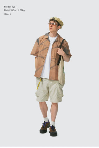 [Monterest] Tree Shadow Print Relaxed Shirt