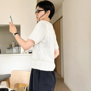 Linen Half Summer Knit