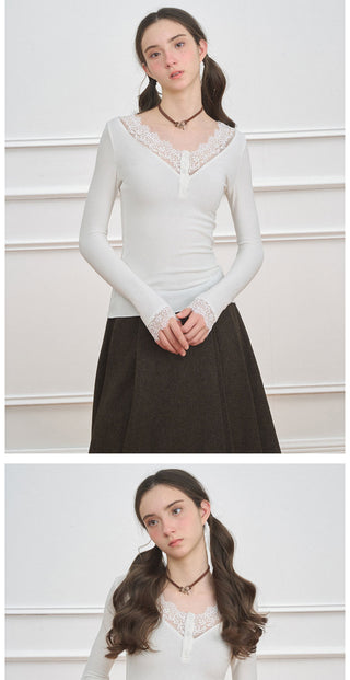 [NECY] V Neck Tops