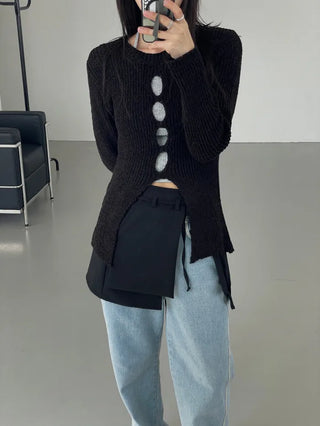 layered pleats mini SK (3c)