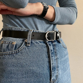 basic leather belt