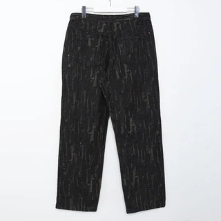 Unique Pattern Denim Pants