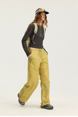 [Monterest] UPF50+ Water-Resistant Ruched Parachute Pants
