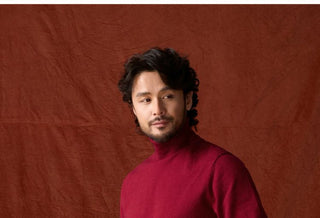 [CULTUM] Cotton Cashmere Blend Turtleneck Sweater