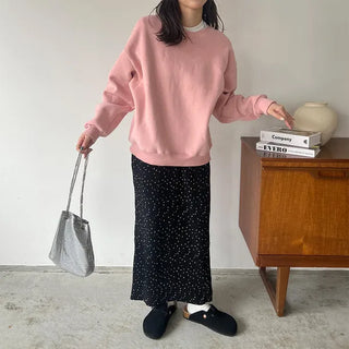 Pastel brushed fleece sweatshirt - P000KZUH