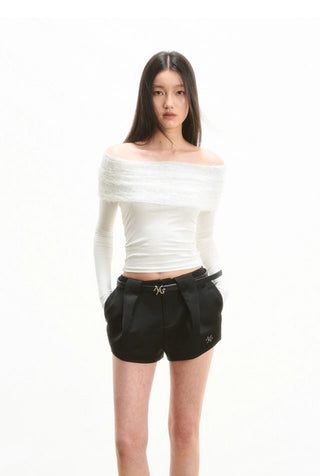 [NOTAWEAR] Lace Off shoulder Top